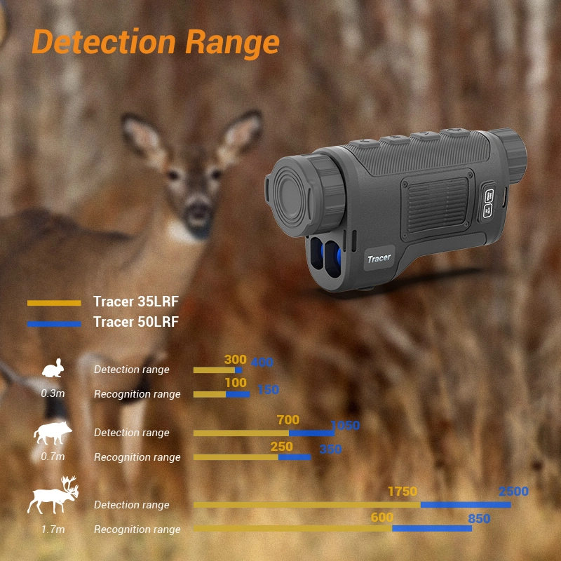 Wholesale Scope Handheld Monocular Thermal Imager with Rangefinder for Obervation and Measuring Distance