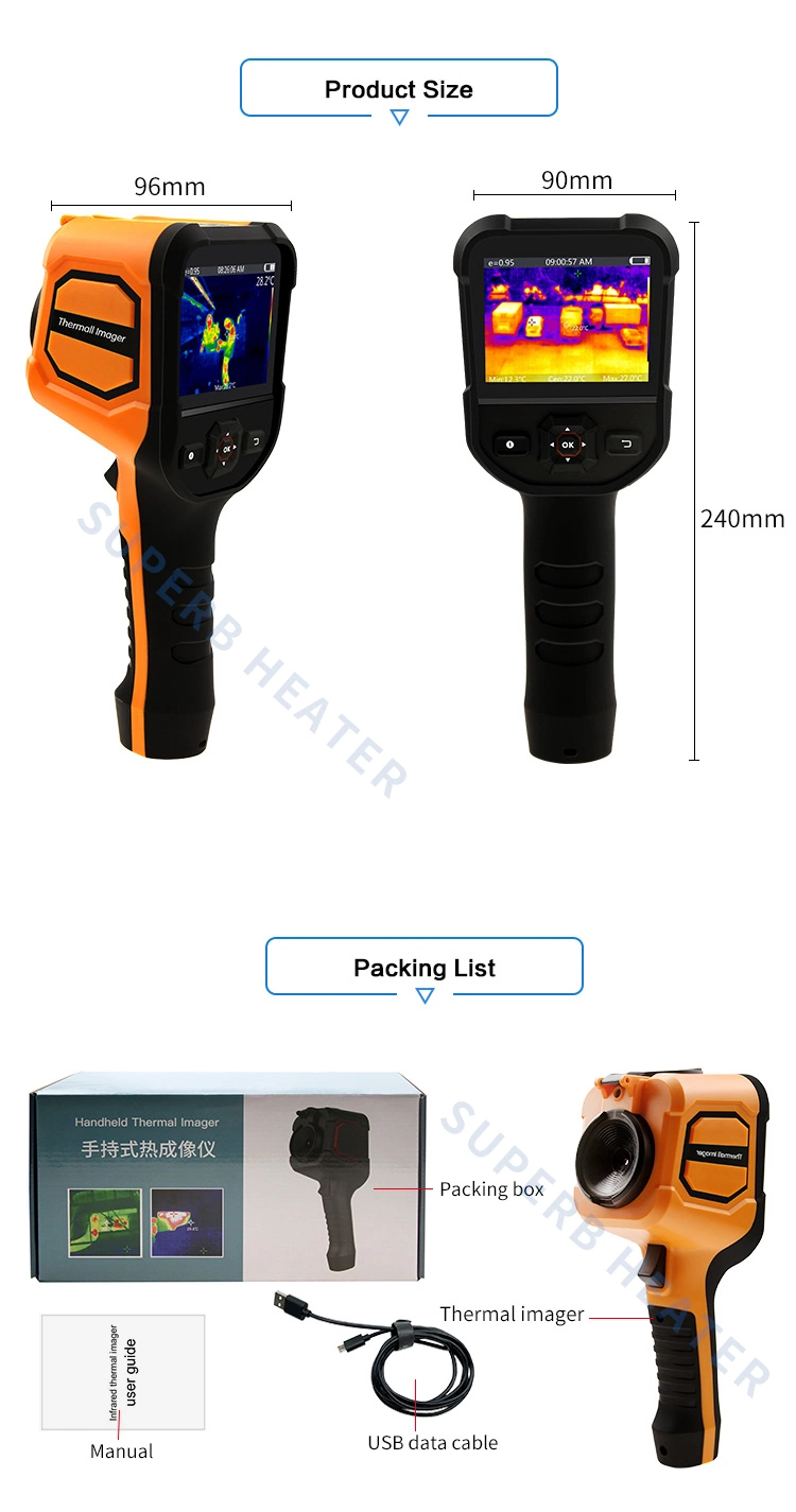 Thermal Imager HD Infrared Thermometer for Floor Heating Power Failure Leak Detection Infrared Thermal Image Night Vision Device USB Data Export