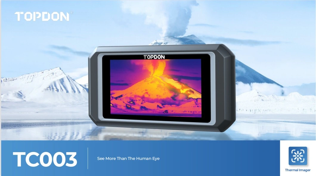 Topdon Tc003 New Arrival Portable Professional 5-Inch Touch Screen Thermal Camera 256X192 High Resolution Android IR Infrared Thermal Imaging Camera Imager