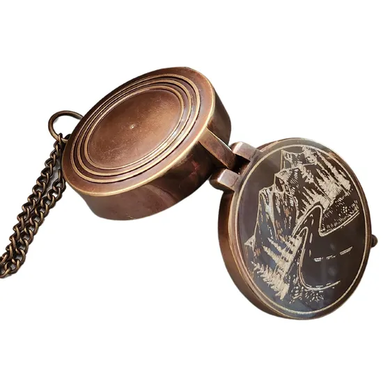 Hiking Paracord Lanyard Survival Mirror Sighting Map Orienteering Compass 