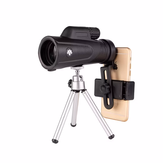 HD Portable10X42 Monocular High Power for Bird Watching Traveling Concert Sports Game with Phone Adapter Tripod