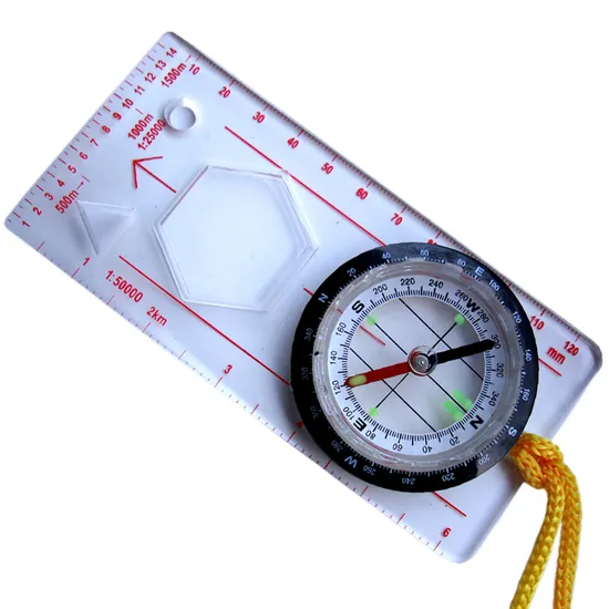 Measuring Ruler Portable Map Reading Rotating Navigation Outdoor Map Scales Compass 