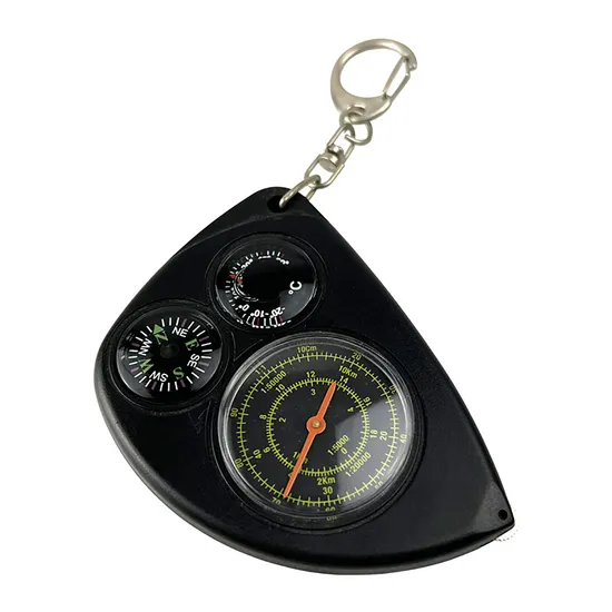 Lightweight Compass Hiking Camping Keychain Map Measurer Direction Guide Wyz23846 