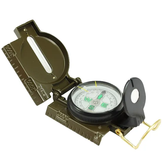 Handheld Outdoor Waterproof Pocket Aluminium Alloy Compass for Camping Hiking 