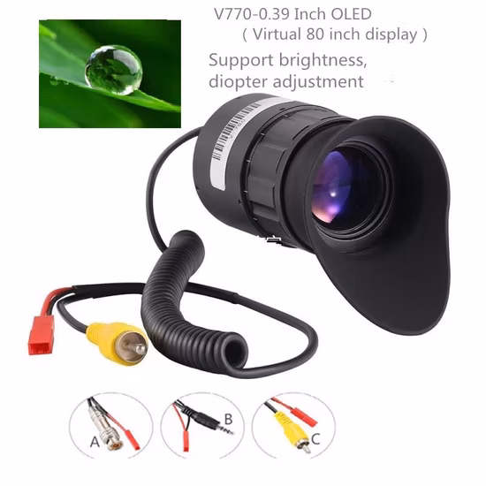 Monocular 800*600 Active Matrix Color 0.39 Inch OLED Panel Module Uses Single Crystal Silicon Transistor V770