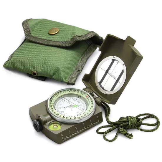 Map Reading Outdoor Waterproof Hiking Backpacking Camping 9 Pieces Orienteering Compass 