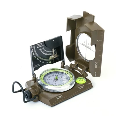 Camping Hiking Multifunction Military Army style Sighting Compass with Inclinometer Wyz21823