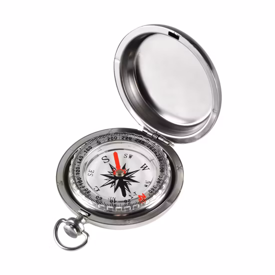 Silver Compass Ourdoot Portable Camping Outdoor Gear Compass (BML50